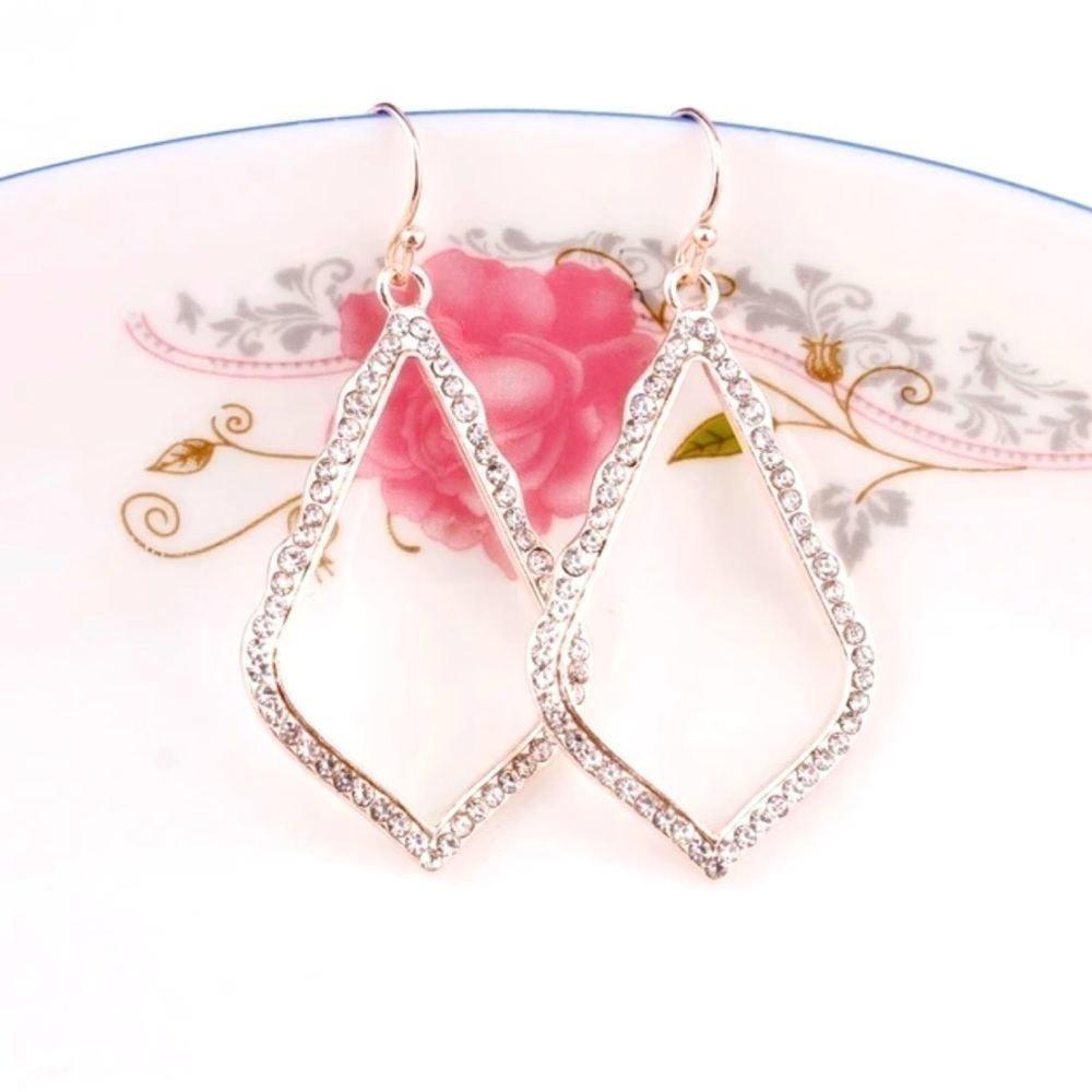 Designer Inspired Teardrop Statement Earrings